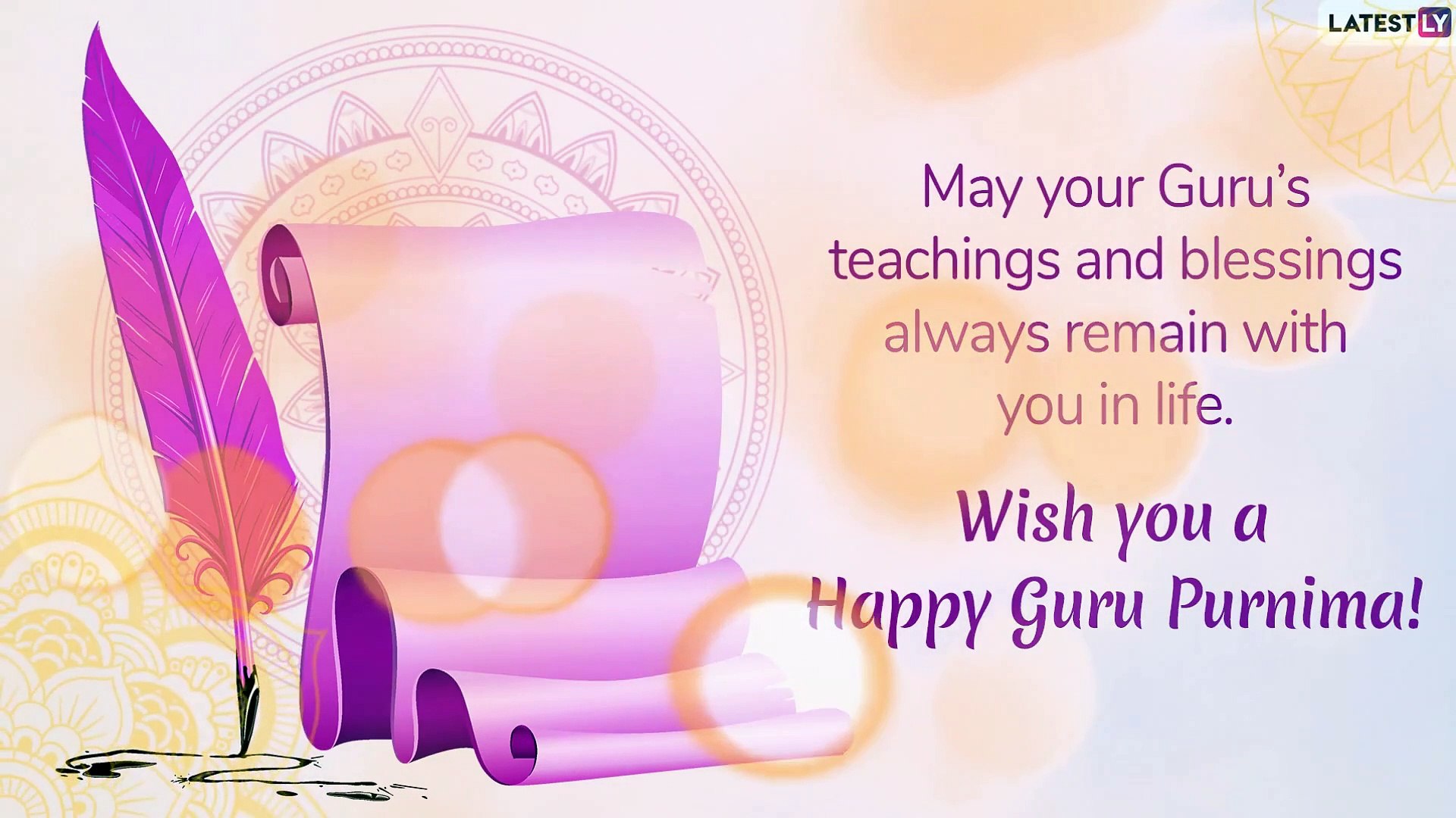 Guru Purnima 2019 Messages: Greetings and Images to Wish All Teachers a  Happy Guru Purnima - video Dailymotion