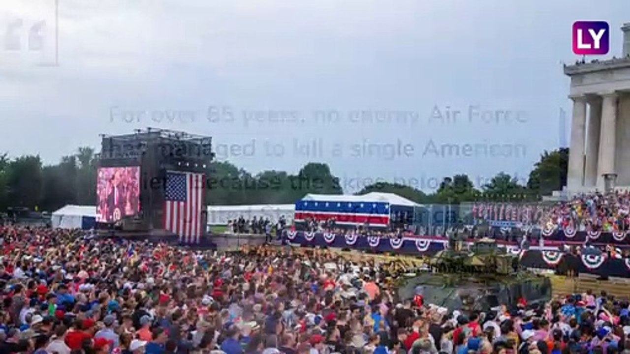 Donald Trump Celebrates Americas Independence Day With Tanks & Fighter Planes, Praises US Military