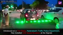 Hyderabad Traffic Police Introduce LED Lights at Zebra Crossing To Aid Signals