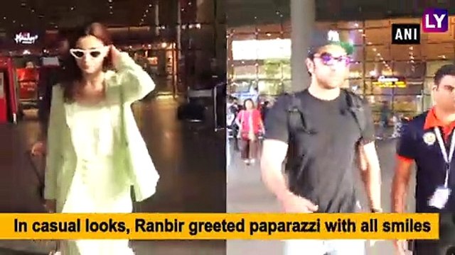 Alia Bhatt and Ranbir Kapoor Rock the Airport Look As They Return Post Brahmastra Shoot in Varanasi