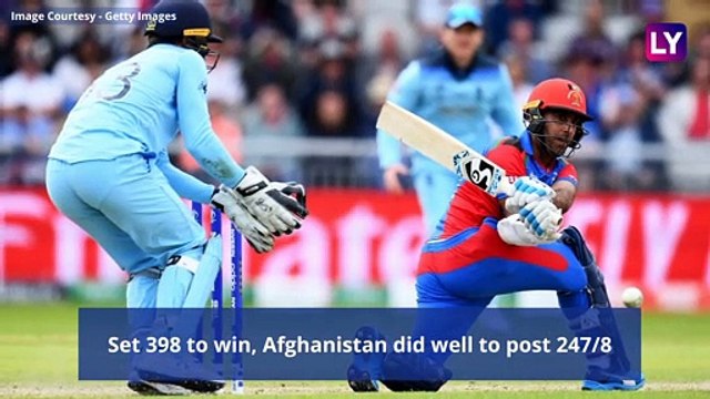 England vs Afghanistan Stat Highlights ICC CWC 2019: ENG Beat AFG by 150 Runs