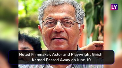 Girish Karnad, Veteran Actor, Filmmaker and Playwright Passes Away at 81