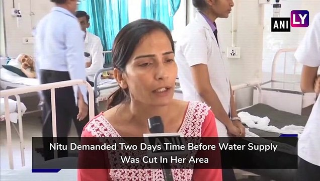 BJP MLA Balram Thawani Kicking NCP Woman Leader In Naroda Caught on Camera