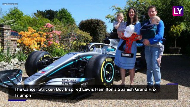 Lewis Hamiltons Mercedes Team Sends His Formula One Car To A 5-Year-Old Cancer Stricken Boy