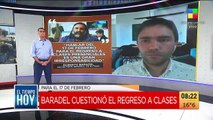 Baradel cuestionó que el regreso a clases sea el 17 de febrero