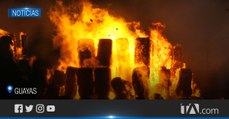 El incendio de la fábrica en Durán se reactivó