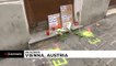 Candles lit and flowers laid at scene of Vienna shooting