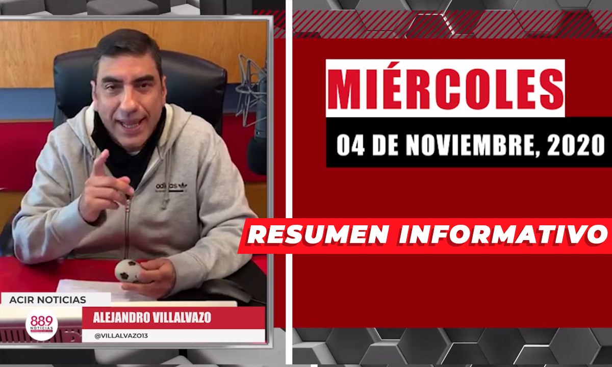 Resumen de noticias miércoles 4 de noviembre 2020 / Panorama Informativo / 88.9 Noticias