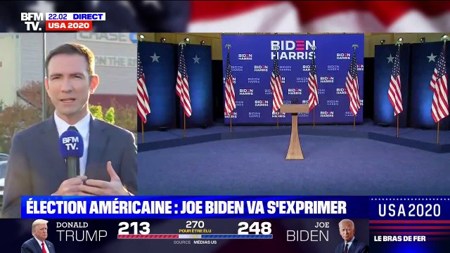 États-Unis: Joe Biden doit s'exprimer de son QG de Wilmington
