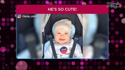 Karina Smirnoff Shares First Photo of Son Theo Wearing an 'I Voted' Sticker: 'My Everything'