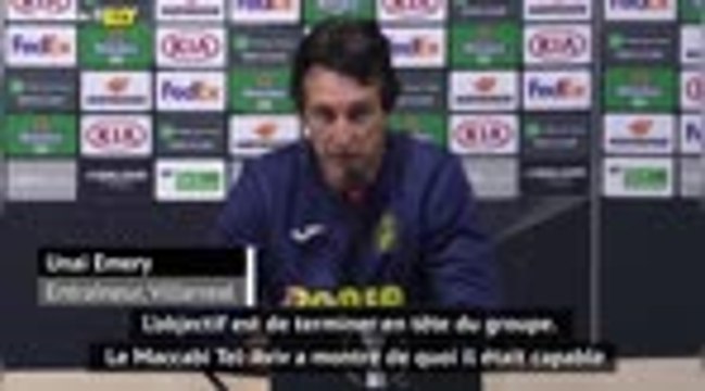 Villarreal - Emery : L'objectif est de terminer en tête du groupe