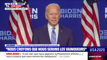 Joe Biden: "Nous, le peuple, ne serons pas réduits au silence, nous ne nous laisserons pas malmener"