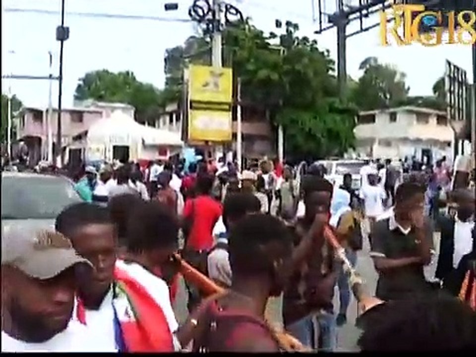 Manifestasyon kont vyolans ak ensekirite nan lari Pòtoprens jounen mèkredi 4 novanm 2020