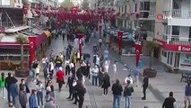 İzmir depreminde yaşanan panik, kentin güvenlik kameralarına böyle yansıdı