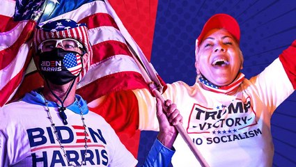 Here's how Trump and Biden supporters reacted to election results in the 2 candidates' backyards