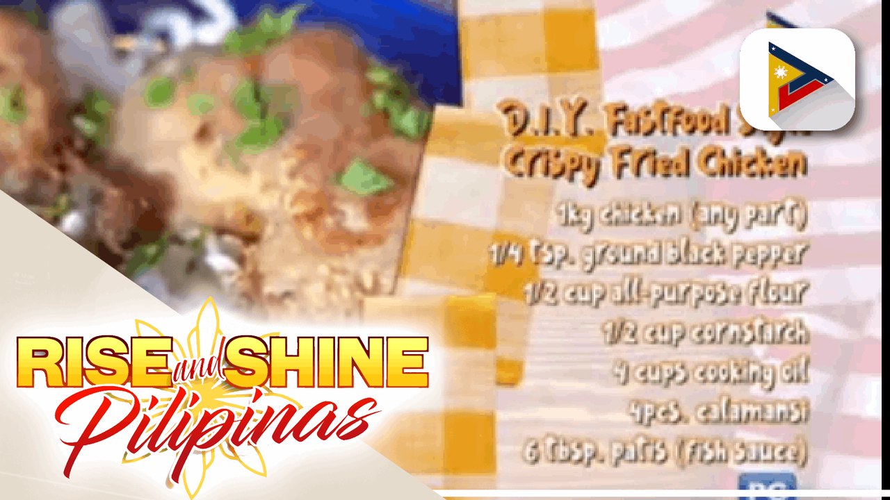 D.I.Y. Fistfood Style Crispy Fried Chicken