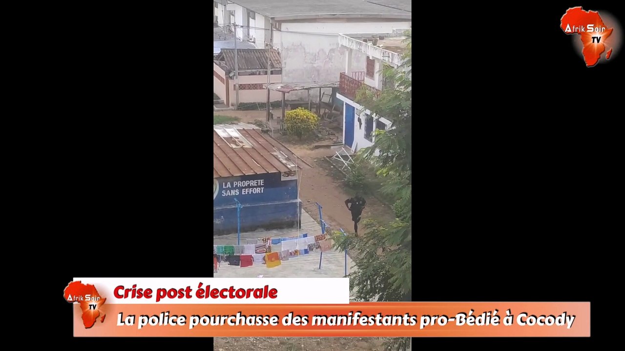 La police pourchasse des manifestants pro-Bédié à Cocody
