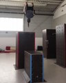 Girl Attempts Parkour Run With Flips In Indoor Gym