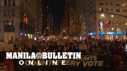 "Count every vote": hundreds of New Yorkers take to the streets