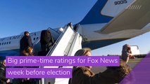 Big prime-time ratings for Fox News week before election, and other top stories in entertainment from November 05, 2020.