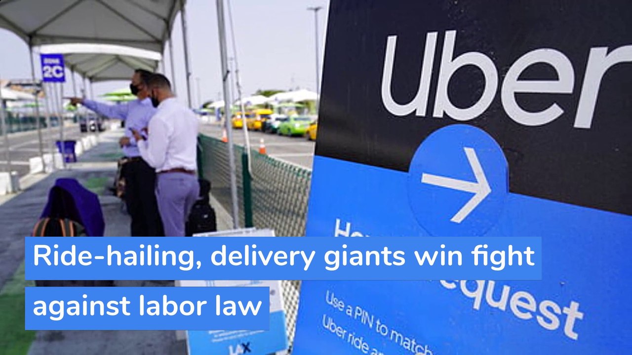 Ride-hailing, delivery giants win fight against labor law, and other top stories in technology from November 05, 2020.