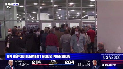 "Arrêtez de compter": ces militants pro-Trump qui demandent la suspension des dépouillements devant les bureaux