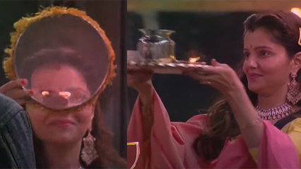 Bigg Boss के घर में रूबिका ने ऐसे मनाया करवा चौथ | Rubika Dilaik's Karwa Chauth Pics | Boldsky