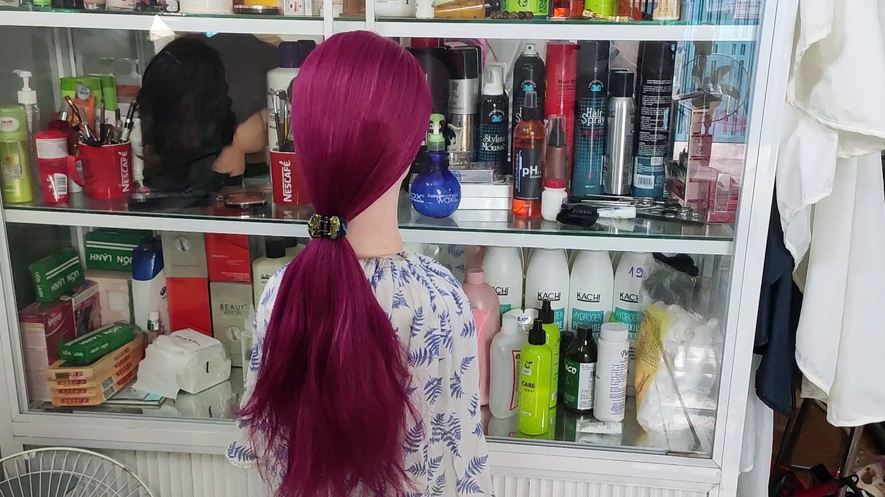 Tóc Tết Kết Hợp Búi Thấp! Kiểu búi tóc thấp dành cho cô dâu có tóc dài đơn giản dễ làm! Kiểu tóc 71