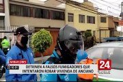 Miraflores: detienen a falsos fumigadores que intentaron robar vivienda de anciano
