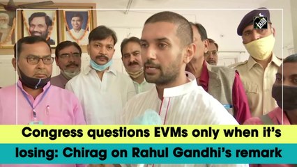 Congress questions EVMs only when it’s losing: Chirag on Rahul Gandhi’s remark