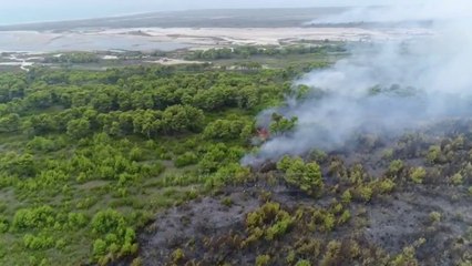 Pamjet me dron/ Zjarri shkreton natyrën në Seman, situata nuk po përmirësohet