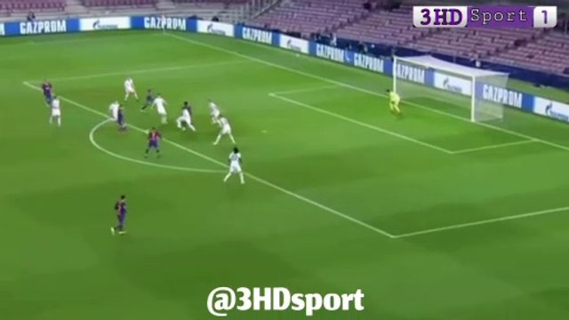 ملخص مباراة برشلونة و ديناموكييف 2-1 | جنون المعلقين