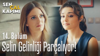 Selin gelinliği parçalıyor - Sen Çal Kapımı 14. Bölüm
