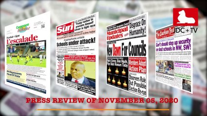 CAMEROONIAN PRESS REVIEW OF NOVEMBER 05, 2020