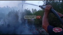 Report TV -Flakët 'përpijnë' kurorën e gjelbër të pyjeve të Semanit prej disa ditësh