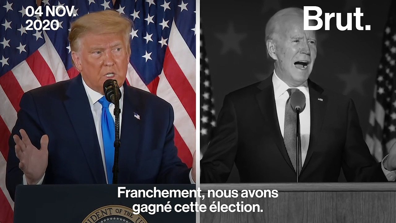 Élections américaines : Donald Trump, Joe Biden : deux discours, deux réalités