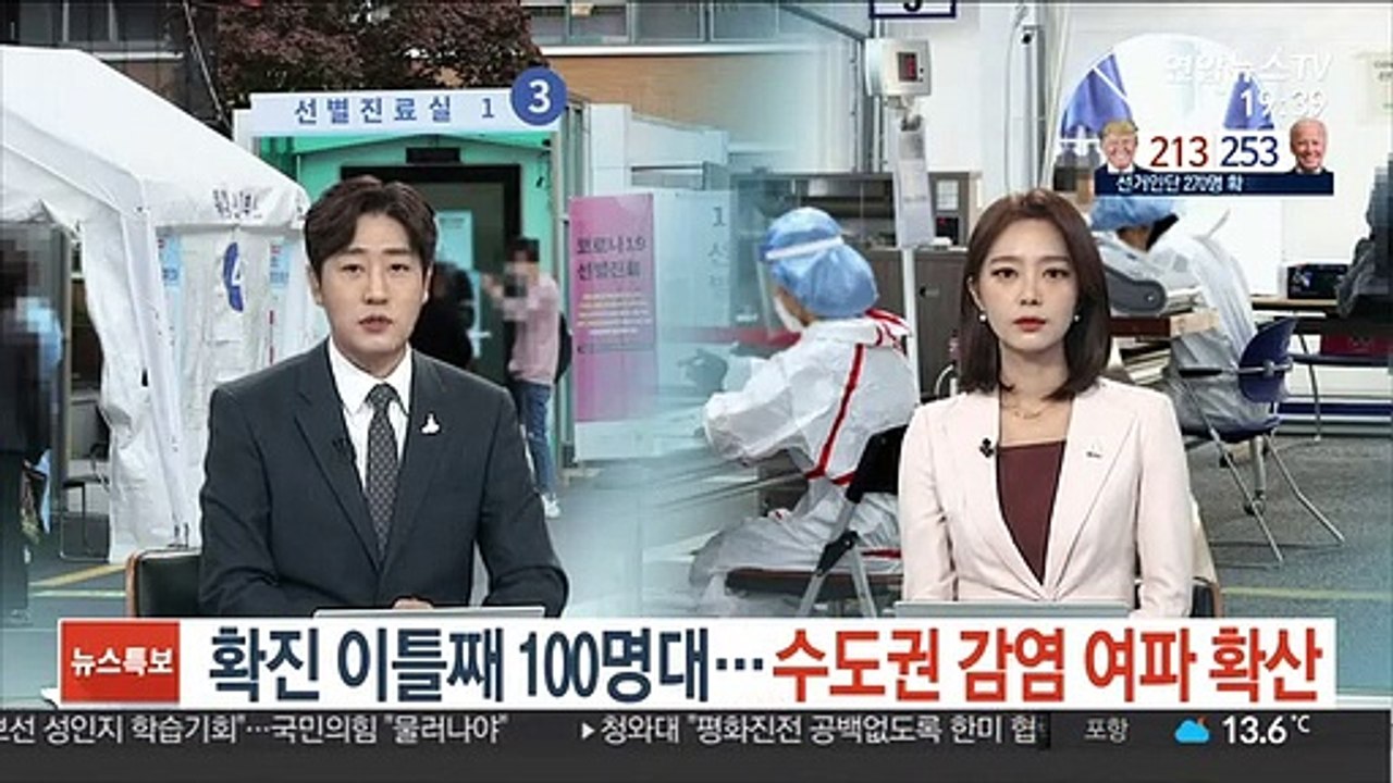 확진 이틀째 100명대…수도권 감염 여파 확산