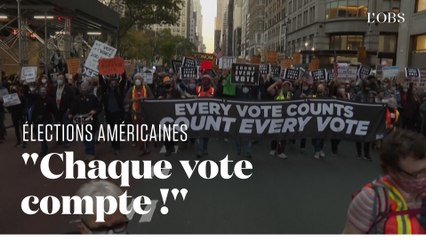 Download Video: Des manifestants pro-démocratie investissent New York contre Donald Trump