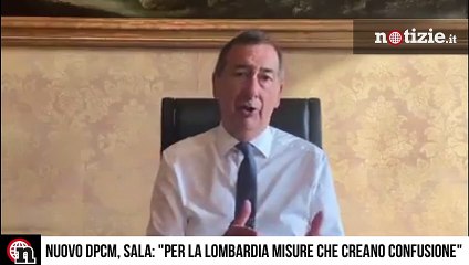Nuovo dpcm, a Milano insorge il sindaco Sala: "Misure creano confusione"