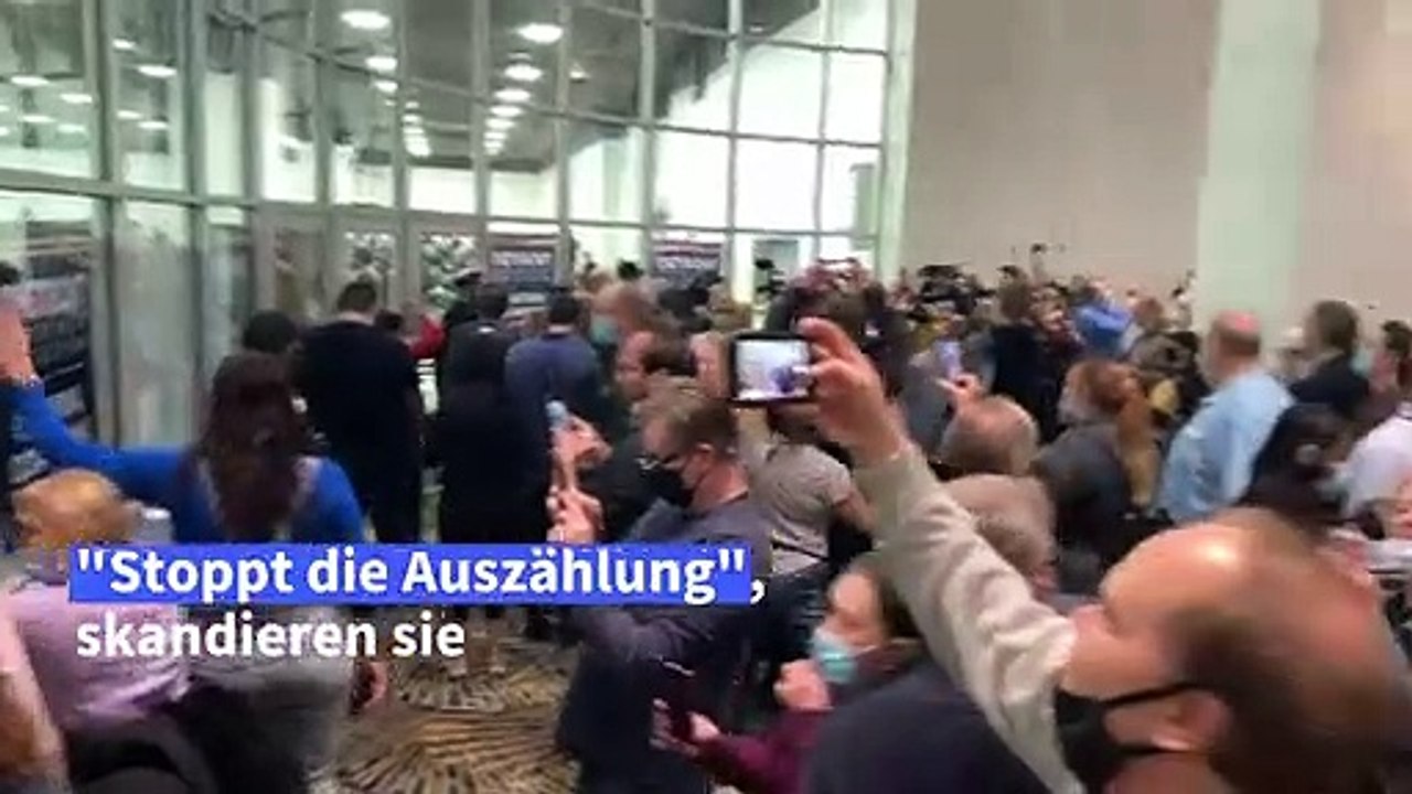 Michigan: Wütende Trump-Anhänger wollen Auszählungs-Stopp