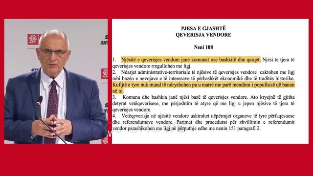 Ora News - Opozita kundër ndarjes së Shqipërisë në 4 rajone: Ligji antikushtetues