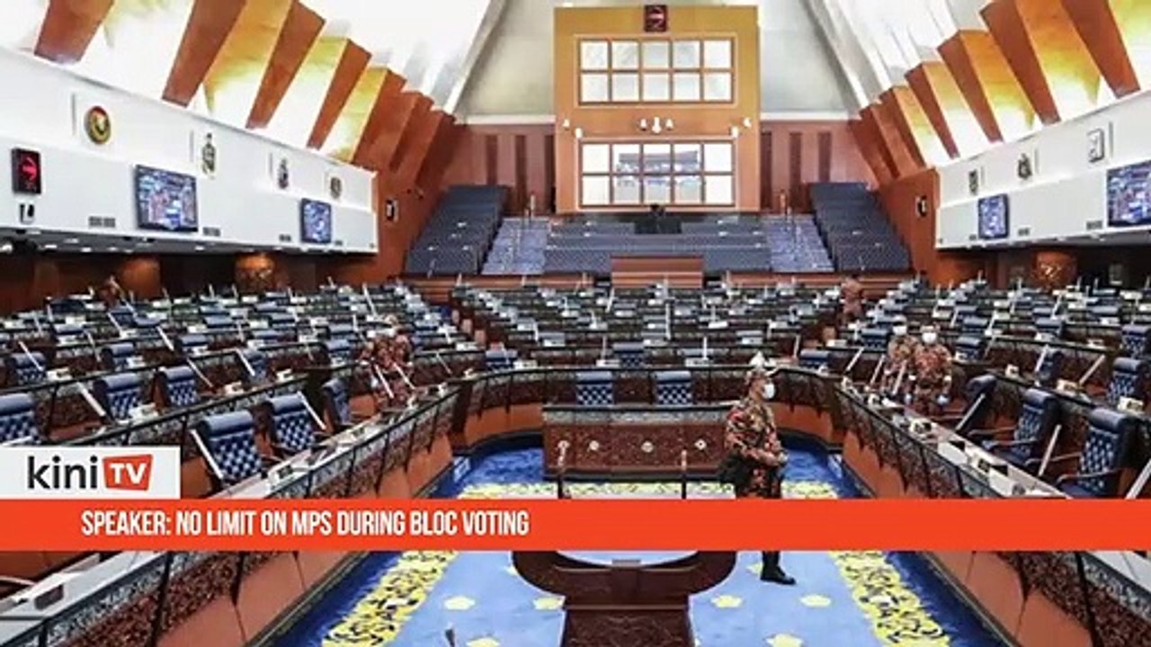 Speaker- No limit on MPs during bloc voting