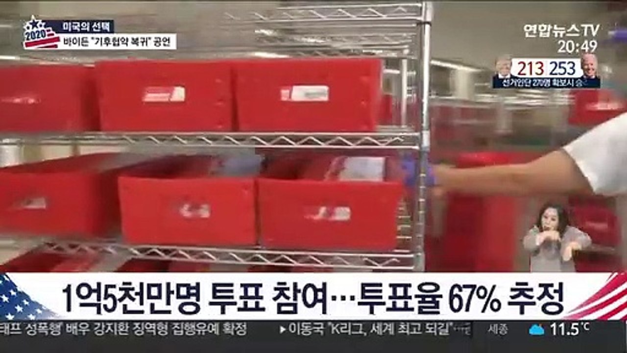 120년 만에 최고 투표율…바이든 사상 첫 7천만표