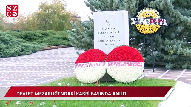 Ecevit, ölümünün 14'üncü yılında mezarı başında anıldı