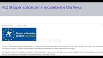 Shoqata e Gazetarëve Europianë në mbështetje të RTV Ora: Të mos cënohet puna e gazetarëve