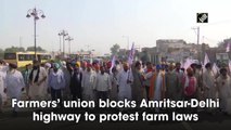 Farmers’ union blocks Amritsar-Delhi highway to protest farm laws