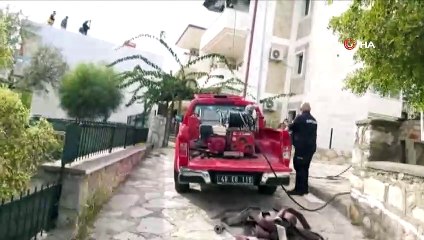 Klimadan çıkan kıvılcım evi kül ediyordu