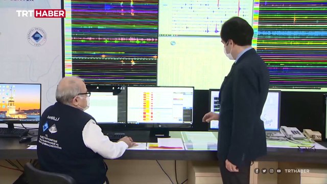 Kandilli Tsunami İzleme Merkezi kapılarını TRT Haber'e açtı