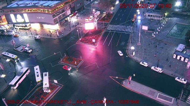 Kızılay'daki otobüs kazasının güvenlik kamerası görüntüleri - ANKARA