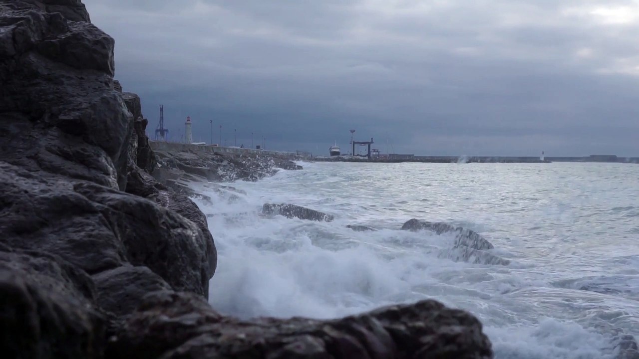 Ocean Waves Sea  natural beautiful royalty Free Stock no copyright video Free for commercial use dron dron aerial view